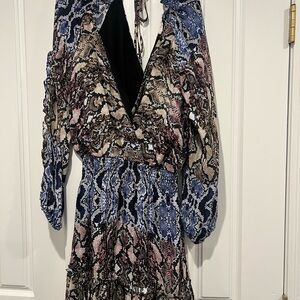 Parker Long Sleeve Dress in Elegant Black